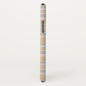 Beige strepen Case-Mate iPhone case (Achterkant / rechts)