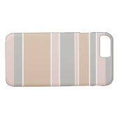 Beige strepen Case-Mate iPhone case (Achterkant (Horizontaal))