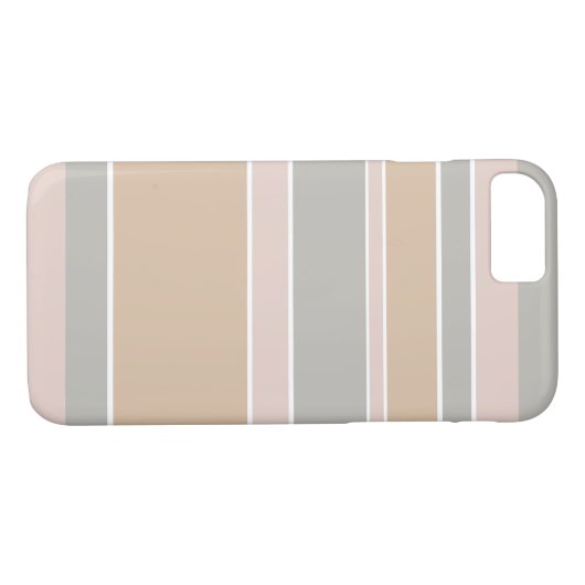 Beige strepen Case-Mate iPhone case (Achterkant (Horizontaal))