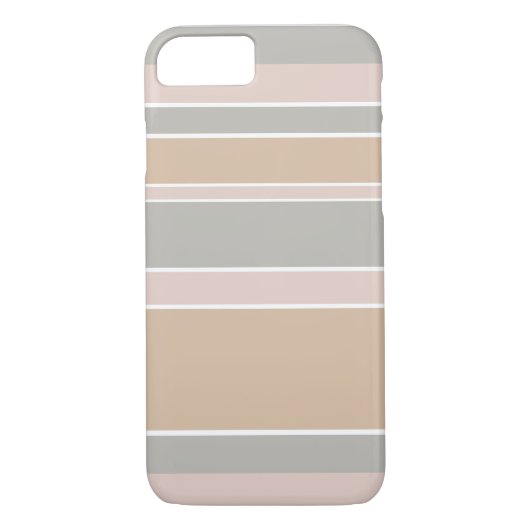 Beige strepen Case-Mate iPhone case (Achterkant)