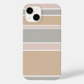 Beige strepen Case-Mate iPhone case (Achterkant)