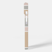 Beige strepen Case-Mate iPhone case (Achterkant / Links)