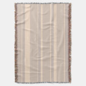 Beige strepen deken (Voorkant Verticaal)
