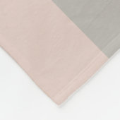 Beige strepen fleece deken (Hoek)