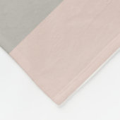 Beige strepen fleece deken (Hoek)