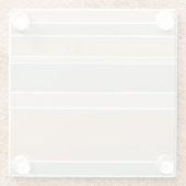 Beige strepen glazen onderzetter (Achterkant)