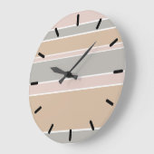 Beige strepen grote klok (Hoek)