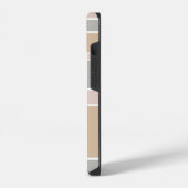 Beige strepen iPhone hoesje (Linkerkant)