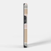 Beige strepen iPhone hoesje (Rechterkant)