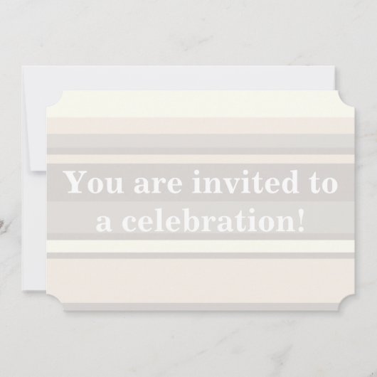 Beige strepen kaart (Voorkant)