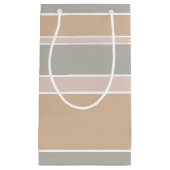 Beige strepen klein cadeauzakje (Voorkant)