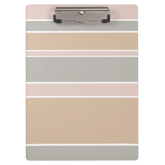 Beige strepen klembord (Voorkant)