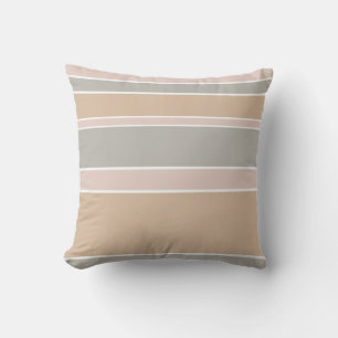 Beige strepen kussen