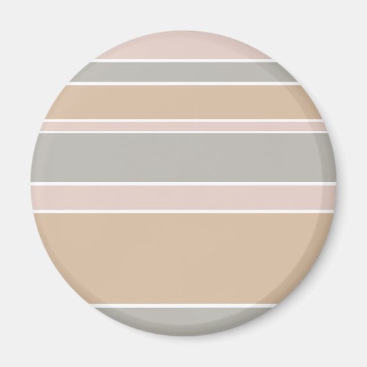 Beige strepen magneet (Voorkant)