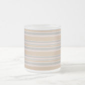 Beige strepen matglas koffiemok (Center)
