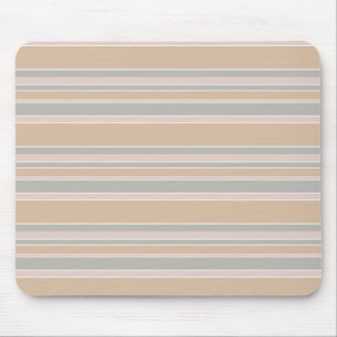Beige strepen muismat
