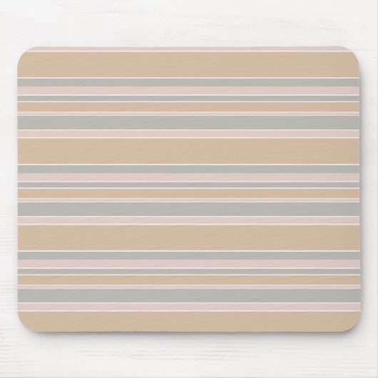 Beige strepen muismat (Voorkant)