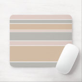 Beige strepen muismat (Met muis)