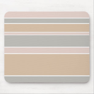 Beige strepen muismat