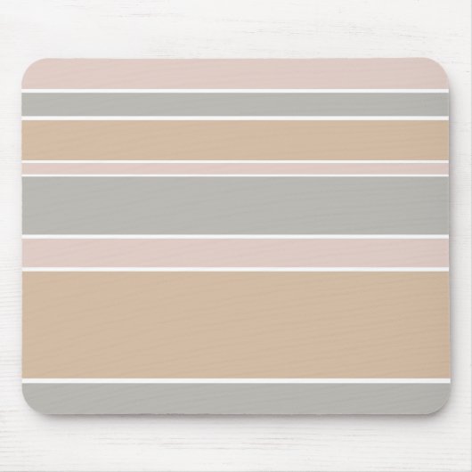 Beige strepen muismat (Voorkant)