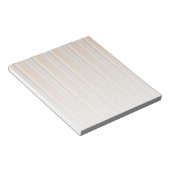 Beige strepen notitieblok (Schuin)