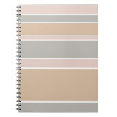 Beige strepen notitieboek (Voorkant)