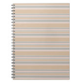 Beige strepen notitieboek (Voorkant)