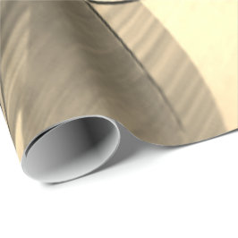 Beige strepen op tinten van beige achtergrond cadeaupapier