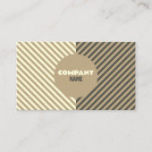 Beige strepen, Retrostijl Visitekaartje (Voorkant)