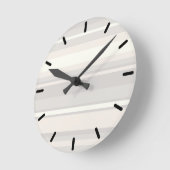 Beige strepen ronde klok (Hoek)