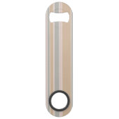 Beige strepen speed flessenopener (Voorkant)