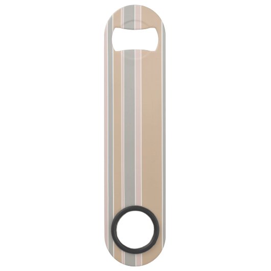 Beige strepen speed flessenopener (Voorkant)