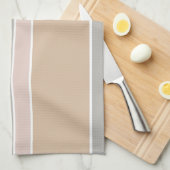 Beige strepen theedoek (Quarter Fold)