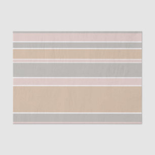 Beige strepen tissuepapier
