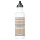 Beige strepen waterfles  (Links)