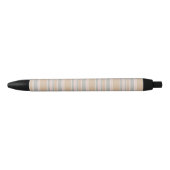 Beige strepen zwarte inkt pen (Voorkant)