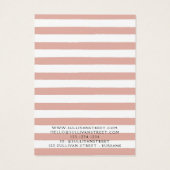 Beige Stripe Earring Ketting Display Kaart (Achterkant)
