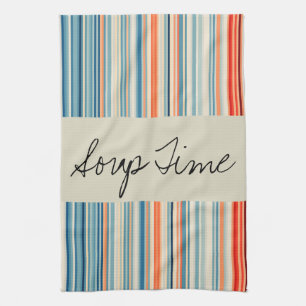 Beige Stripe Kitchen Handhanddoeken Theedoek