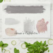 Beige Stripe Kitchen Handhanddoeken Theedoek (Gevouwen)