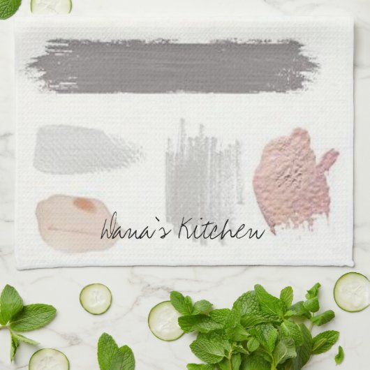 Beige Stripe Kitchen Handhanddoeken Theedoek (Gevouwen)