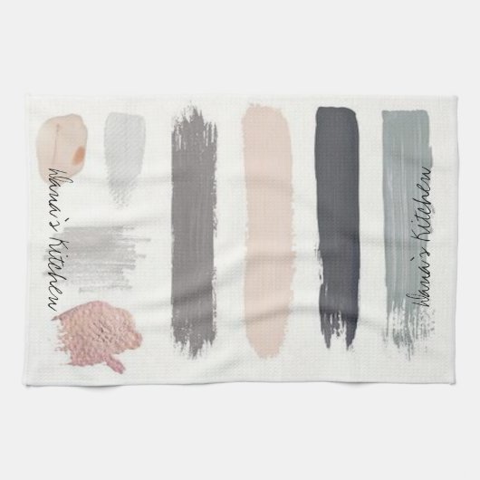 Beige Stripe Kitchen Handhanddoeken Theedoek (Horizontaal)