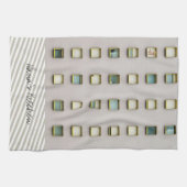 Beige Stripe Kitchen Handhanddoeken Theedoek (Horizontaal)