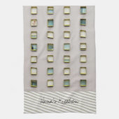 Beige Stripe Kitchen Handhanddoeken Theedoek (Verticaal)