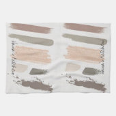 Beige Stripe Kitchen Handhanddoeken Theedoek (Horizontaal)