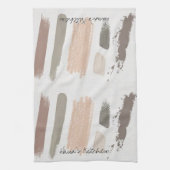 Beige Stripe Kitchen Handhanddoeken Theedoek (Verticaal)