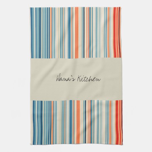 Beige Stripe Kitchen Handhanddoeken Theedoek (Verticaal)