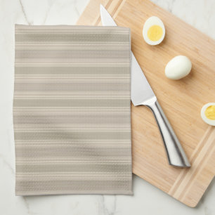 Beige Stripe Kitchen Tea Towel Theedoek