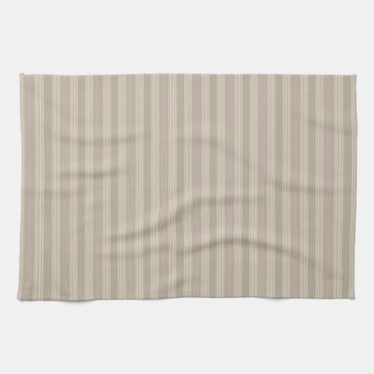 Beige Stripe Kitchen Tea Towel Theedoek (Horizontaal)