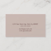 Beige Stripe Visitekaartje (Achterkant)