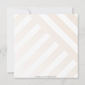 Beige Striped Girls Night Out Uitnodiging (Achterkant)
